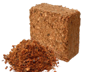 High-quality husk chips blocks for gardening and horticulture